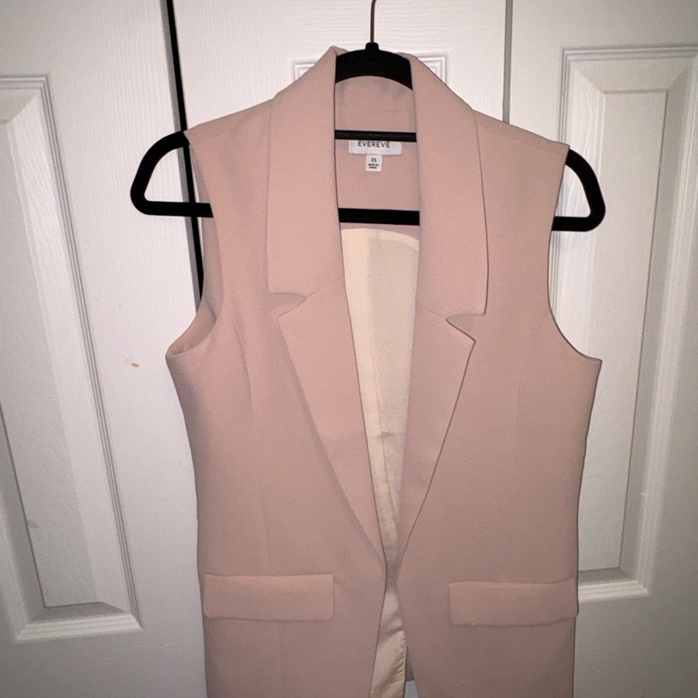 Evereve Soft Pink Blazer Vest